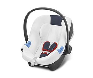 Cybex Silver Housse d'été , pour le siège auto coque bébé Aton B i-Size, Blanc