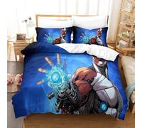 Cyborg Ensemble Housse De Couett Imprim¿¿ D Et Taie D'oreiller ,Ultra Doux Microfibre Hypoallerg¿¿Nique £¬Ensemble Housse De Couette Avec Fermeture ¿¿Clai