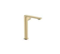 CYBSFKJ Robinets de lavabo sous le comptoir, Style court/haut, noir gris/or/blanc/Chrome mélangeur chaud et froid, robinets en cuivre, accessoires de salle de bains(High- gold)