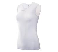CYCEARTH Femmes Cyclisme Gilet Base Couche sans Manches sous-Vêtements Vêtements Vélo Sports de Plein Air Shirt Maillots (White,Small)