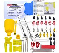 CYCEARTH Kit de saignement de frein de vélo pour Shimano TEKTRO MAGURA Zoom Bike Huile minérale Disque hydraulique Kit d'outils professionnels (Kit A)