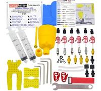 CYCEARTH Kit de saignement de frein de vélo pour Shimano TEKTRO MAGURA Zoom Bike Huile minérale Disque hydraulique Kit d'outils professionnels (Kit B)