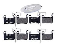 CYCEARTH Lot de 4 Paires de Plaquettes de Frein à Disque pour vélo Shimano Deore XT XTR LX SLX Hone Zoom Saint (Semi-métallique/métal fritté) (Semi-métallique)