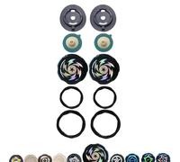 CYCLALON Fermeture rotative pour chaussures - Paire de lacets de rechange, transforme n'importe quelle chaussure en style Boa ou Atop, fermetures rapides et réglables, Étoile noire, Taille unique