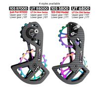 CYCLAMI - dérailleurs arrière de vélo en carbone, jeu de roues à roulement en céramique pour SHIMANO Ultegra DURA ACE UT R8000 105 R7000 5800 6800 For 105 5800 Group