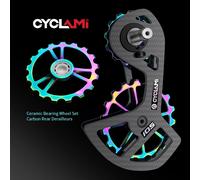 CYCLAMI - dérailleurs arrière en carbone UT R8000 105 R7000 5800 6800, jeu de roues à roulements en céramique pour vélo 13T 18T pour SHIMANO Ultegra DURA For UT R8000