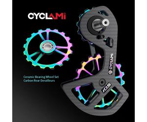 CYCLAMI - dérailleurs arrière en carbone UT R8000 105 R7000 5800 6800, jeu de roues à roulements en céramique pour vélo 13T 18T pour SHIMANO Ultegra DURA 17T