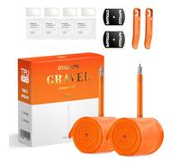 CYCLAMI Gravier Chambre à Air 700C x 32-47C TPU Ultra Légère 46g Chambre à air de vélo - Valves Presta 45/65mm-Chambre a Air TPU 28 Pouces-Chambre 29 MTB (2P-700c X 32-47c (5mm Valve))