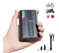 CYCLAMI Mini Pompe pour vélo, 130 PSI Pompe électrique pour vélo avec indicateur de Pression numérique, Pompe Portable pour vélo avec Valve Presta et Schrader pour vélos de Route, VTT