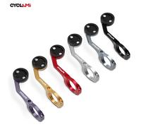 CYCLAMI - support de téléphone de vélo Double face en alliage d'aluminium, support de phare GPS de route vtt pour vélo GARMIN XOSS IGPSPORT Black