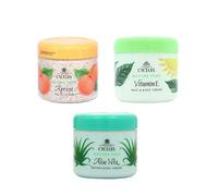 Cyclax Soin Visage et Corps 300 ml Abricot + Vitamine E + Aloe Vera - Pack de 3