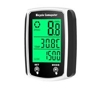 Cycle Computer Wired - Compteur de Vitesse - Rétroéclairage - Système de données avec Fonction réveil Automatique pour la du kilométrage du vélo