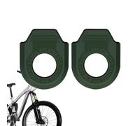 Cycle Crank Protector - TPU Universal Mountain & Road Bike Chainring Guard | 40g Light Weight Pair | Bike Crank Boot Protectors Anti-Collision Elastic Guard | Universal TPU Protection For Mountain, Road