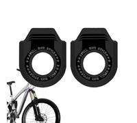 Cycle Crank Protector - TPU Universal Mountain & Road Bike Chainring Guard | 40g Light Weight Pair | Bike Crank Boot Protectors Anti-Collision Elastic Guard | Universal TPU Protection For Mountain, Road