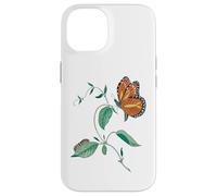 Cycle de métamorphose du Papillon monarque Coque pour iPhone 14
