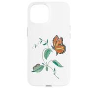 Cycle de métamorphose du Papillon monarque Coque pour iPhone 15