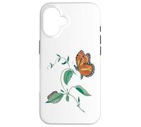 Cycle de métamorphose du Papillon monarque Coque pour iPhone 16