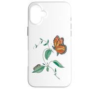 Cycle de métamorphose du Papillon monarque Coque pour iPhone 16 Plus