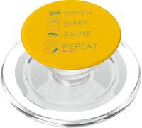 Cycle de répétition du Sommeil des Amateurs d'anime Ramen Lifestyle PopSockets PopGrip pour MagSafe