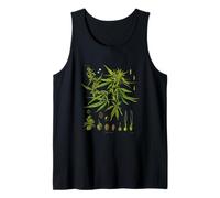 Cycle de Vie d'une Plante de Marijuana Cannabis Sativa Cannabineae Débardeur