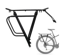 Cycle Rack Rear - Heavy Duty Bicycle Carrier Bracket, Metal Frame Support Rack, Stable Load Capacity Design, Portable Cycling Equipment | Touring Trips, Outdoor Activities, Bike Travel, Road Cycling