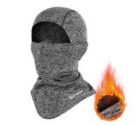 CYCLESPEED Cagoule Moto Hiver Ski Masque Hommes Femmes Respirant Coupe Masque Cagoule Hiver Masque Thermique Polaire Visage Couverture pour Moto Cyclisme Ski Course, Gris