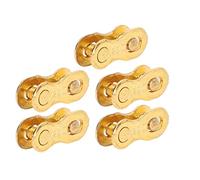 Cycling Chain Quick Release Link | 950KG Tensile Strength Steel Connector | Easy Install No Tools for 12 Speed Mountain/Road Cycling | 5 Pairs Pack