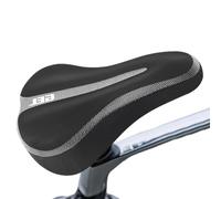 Cycling Cushion, Adjustable Seat Saddle Cover, 11.61x6.69 Inches Lightweight Soft Waterproof Pad, Replacement Bike Saddle for Men Women Indoor, Comfortable Ride, Black