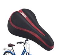 Cycling Cushion, Adjustable Seat Saddle Cover, 11.61x6.69 Inches Lightweight Soft Waterproof Pad, Replacement Bike Saddle for Men Women Indoor, Comfortable Ride, Black