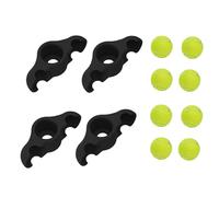 Cycling Feet Adapters - Thick -Molded Accessory for Indoor Bikes Portable 4X Rocker Plate Bike Trainer, Stationary Bike Stand Core Rocker Feet with 8 Pack Tennis Balls Core Workout Equip