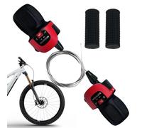Cycling Gear Shifter, Bicycle Twist Switch Levers, 7.87x5.91x1.18 Inch Reliable & Outdoor Adventures, Non Slip Handlebar for E-Bikes, Folding Bike, Commuting, Touring, Training, Garage, Kids, Mechanic