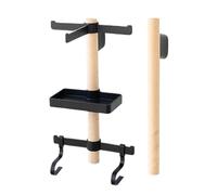 Cycling Gear Storage Rack | 66.9x17.6cm Multifunctional Space Saving Storage Hanger | Adaptable Bike Gear Organizer - For Glasses Shoes Speedometer Home Garage Indoor Apartment Shed