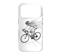 Cycling Girl One Line Drawing Bicycle pour Les Filles Coque pour iPhone 17 Pro