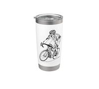 Cycling Guy Bicyclist Gobelet isotherme en acier inoxydable double paroi