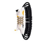 Cycling Security Lock - Wired Combination Lock, 4 Digit Combination, Portable Anti Theft Cable, Helmet Locker, Universal Vehicle Link | Versatile Protection Ideal For Luggage Gate Door Cabinets