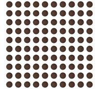 cyclingcolors 100x Cache vis adhésif Autocollant diamètre 14 mm Protection Bouchon Trou obturateur Meuble Table Chaise Maison, Béton Marron