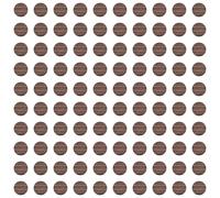 cyclingcolors 100x Cache vis adhésif Autocollant diamètre 14 mm Protection Bouchon Trou obturateur Meuble Table Chaise Maison, Chêne Chocolat