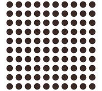 cyclingcolors 100x Cache vis adhésif Autocollant diamètre 14 mm Protection Bouchon Trou obturateur Meuble Table Chaise Maison, Chocolat Marron foncé