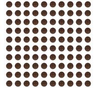 cyclingcolors 100x Cache vis adhésif Autocollant diamètre 14 mm Protection Bouchon Trou obturateur Meuble Table Chaise Maison, Chêne Brun