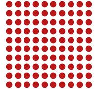 cyclingcolors 100x Cache vis adhésif Autocollant diamètre 14 mm Protection Bouchon Trou obturateur Meuble Table Chaise Maison, Rouge feu