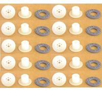 cyclingcolors 10x aérateur, Grille de Ventilation, Capuchon, Cache Trou, pour Matelas, sommier, lit, Plastique Blanc diamètre 22,5mm