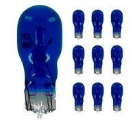 cyclingcolors 10x Ampoule 12V 10W T13 W2.1x9.5d clignotant latéral voiture moto scooter éclairage goutte d'eau lampe tableau bord indicateur, bleu