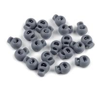cyclingcolors 10x arrêt de Cordon Bloque Fermoir Attache bloqueur Embout Corde Lacet Fil Camping vêtement Sac mercerie, Gris