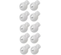cyclingcolors 10x arrêt de Cordon Bloque Fermoir Attache bloqueur Embout Corde Lacet Fil Camping vêtement Sac mercerie, Blanc