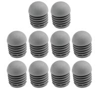 cyclingcolors 10x Bouchon Tube Chaise Rond Embout rentrant antidérapant Gris Pied Meuble Protection, 20mm
