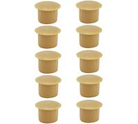 cyclingcolors 10x cache trou bouchon plastique 5mm à 35mm capuchon protection vis blanc noir gris marron meuble table chaise mur (Øtrou 6mm/Hêtre RAL 1011)