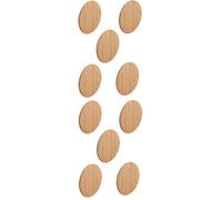 cyclingcolors 10x Cache vis adhésif Autocollant 18mm Noir Blanc Gris Bois chêne pin hêtre Capuchon Trou Meuble Table Chaise (Hêtre)