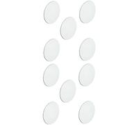 cyclingcolors 10x Cache vis adhésif Autocollant 18mm Noir Blanc Gris Bois chêne pin hêtre Capuchon Trou Meuble Table Chaise (Blanc)