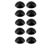cyclingcolors 10x cache vis avec lèvre étanchéité pour vis cylindrique bombée capuchon protection bouchon meuble, noir 18mm