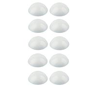 cyclingcolors 10x cache vis avec lèvre étanchéité pour vis cylindrique bombée capuchon protection bouchon meuble, blanc 18mm